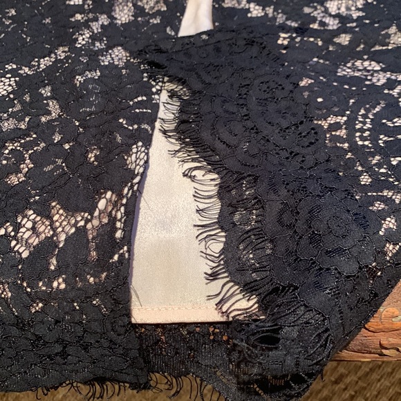 THE JETSET DIARIES FANTASIA BLACK LACE SUPER GLAM 2PIECE SET WITH EYELASH TRIM - Picture 12 of 15